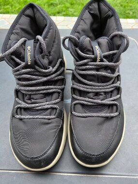 Columbia Slopeside Village Omni-Heat Mid Boot Black Lightweight Women's Size 8